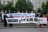 Protesta frente al Palacio Moneda