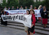 Protesta frente al Palacio Moneda