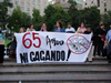 Protesta frente al Palacio Moneda