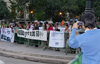 Protesta frente al Palacio Moneda