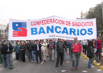 Marcha 1 de mayo de la Confederacin de Sindicatos Bancarios de Chile