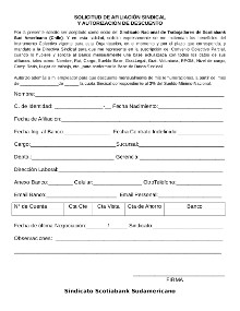 Solicitud de Ingreso